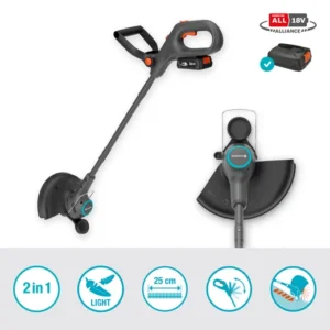 Baterijski trimer EasyTrim 25/18V P4A set